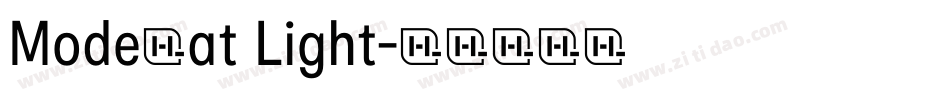 Moderat Light字体转换